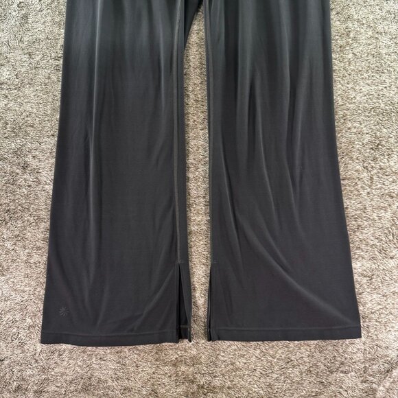 Athleta Barre Kickflare Cropped Flared Yoga Pants Sz L - Picture 3 of 11